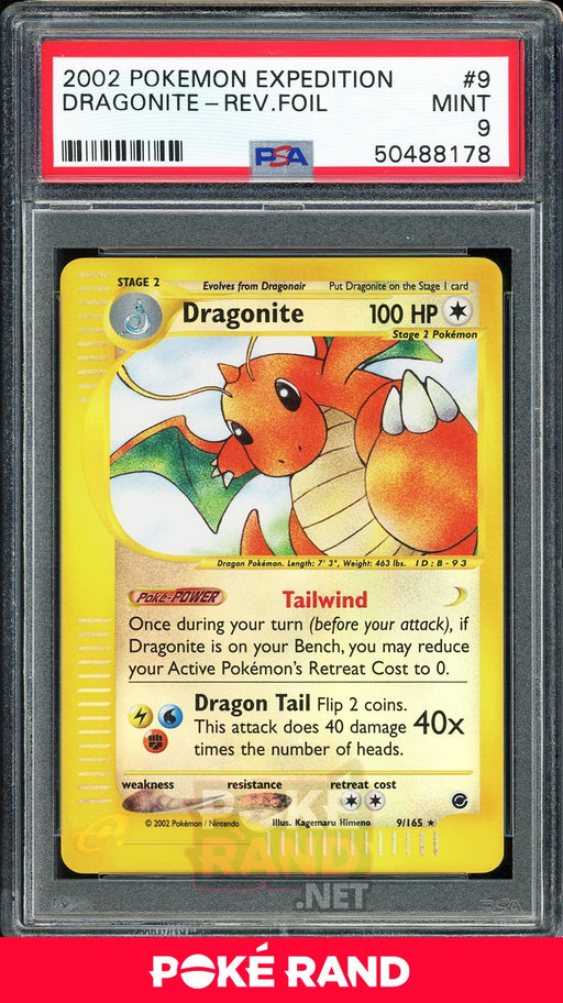Dragonite - Reverse Holo (PSA 9) - Expedition