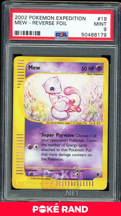 Mew - Reverse Holo (PSA 9) - Expedition