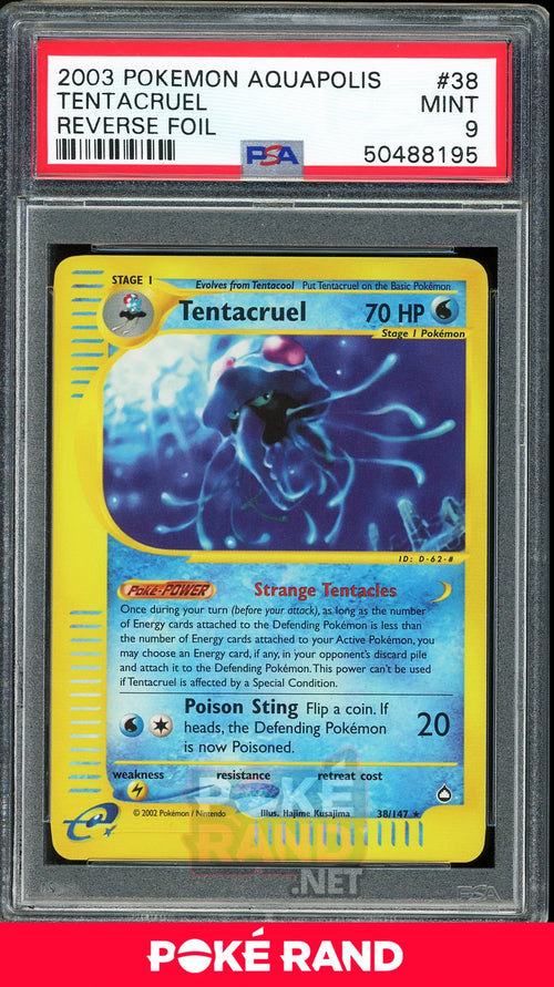 Tentacruel - Reverse Holo (PSA 9) - Aquapolis