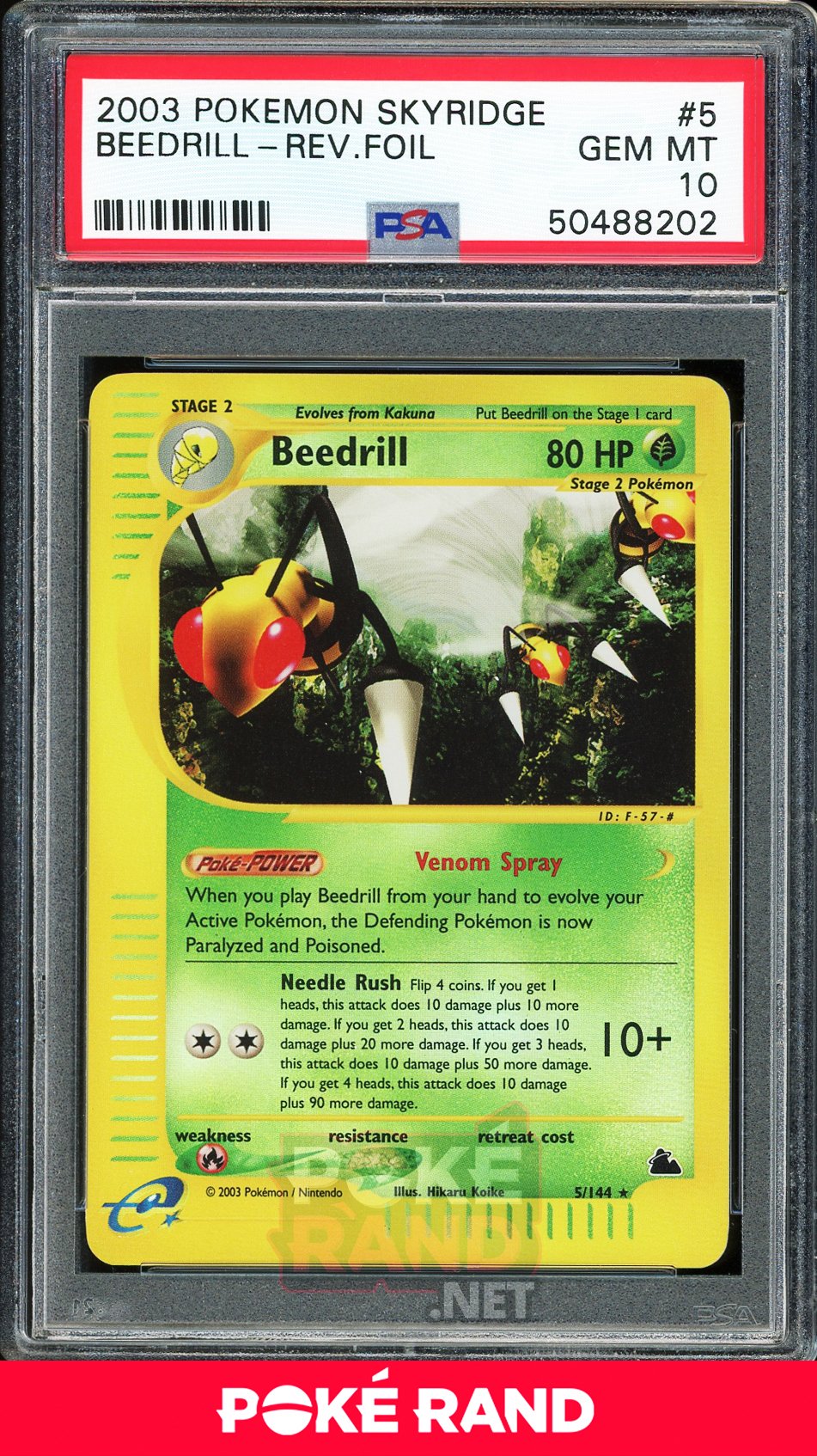 Beedrill - Reverse Holo (PSA 10) - Skyridge