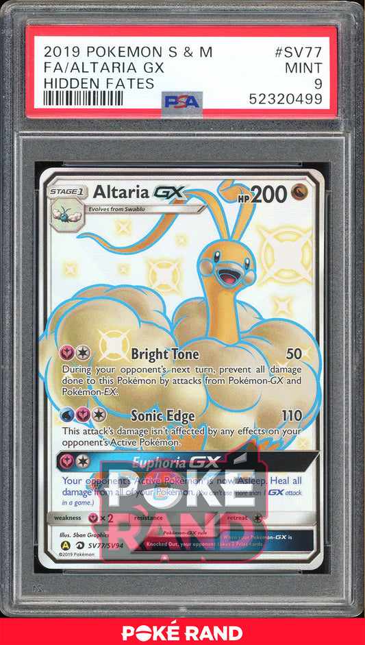 Altaria GX - Hidden Fates Shiny Vault (PSA 9) - SV77/SV94 - PokeRand