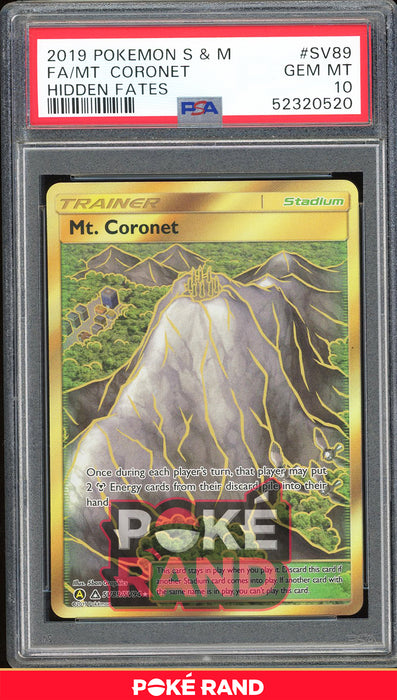 Mt. Coronet - Hidden Fates Shiny Vault (PSA 10) - SV89/SV94 - PokeRand