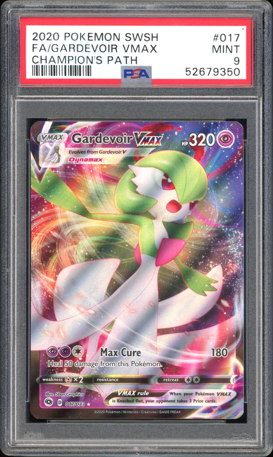 Gardevoir VMAX - PSA 9 - Champions Path - #17 - Full Art