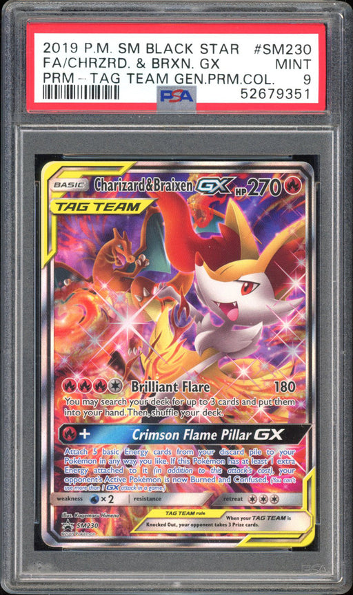 Carta Pokémon Charizard E Braixen Gx Jumbo Extra Grande