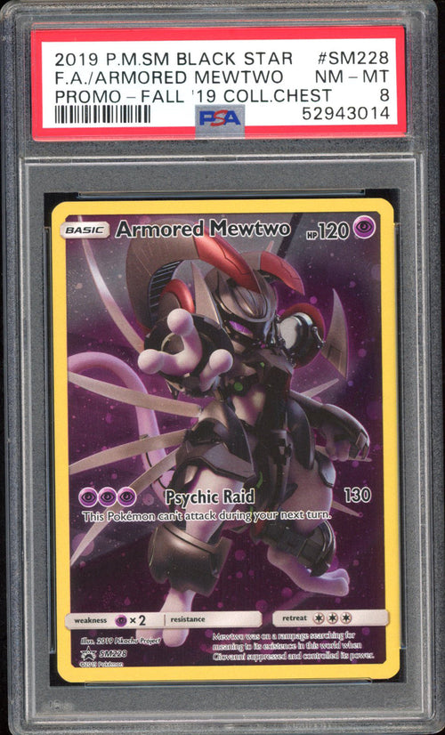 Armored Mewtwo - PSA 8 - Black Star Promo - #SM228 - Full Art