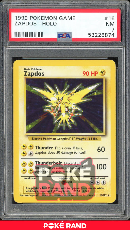 Zapdos - PSA 7 - Base Set - #016 - Holo - PokeRand