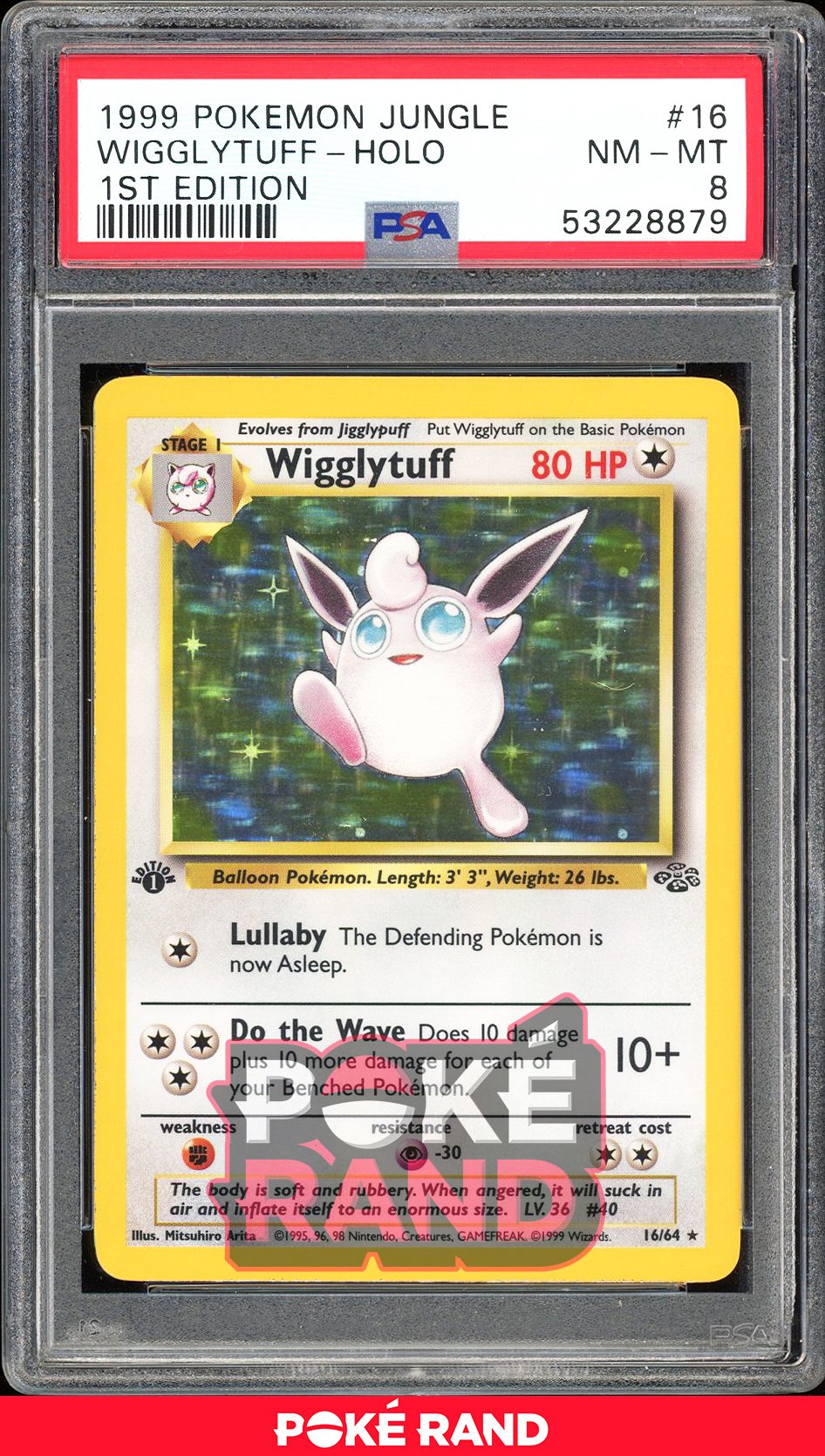 Wigglytuff 1St Edition - PSA 8 - Jungle - #16 - Holo