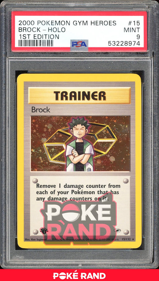 Image of Graded Brock from Gym Heroes for sale
