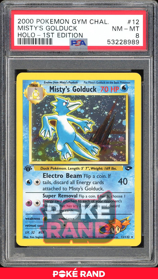 Misty'S Golduck 1St Edition - PSA 8 - Gym Challenge - #12 - Holo