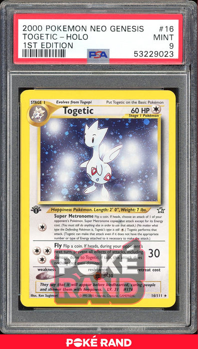 Togetic 1St Edition - PSA 9 - Neo Genesis - #16 - Holo