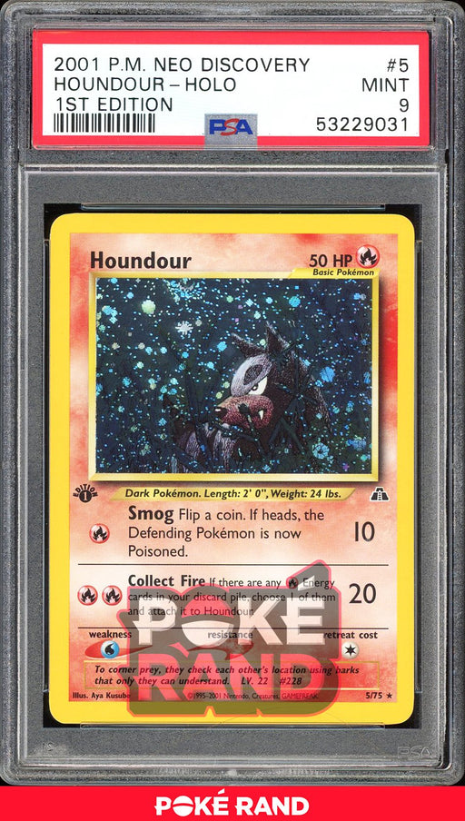 Image of Graded Houndour from Neo Discovery for sale