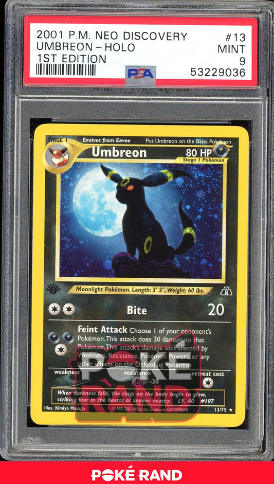 Umbreon 1St Edition - PSA 9 - Neo Discovery - #13 - Holo