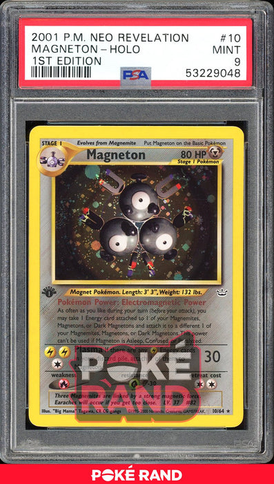 Magneton 1St Edition - PSA 9 - Neo Revelation - #10 - Holo