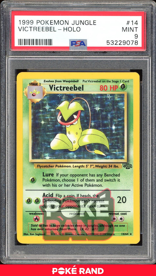 Victreebel  - PSA 9 - Jungle - #14 - Holo