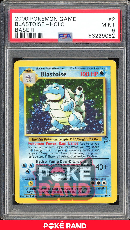 Blastoise  - PSA 9 - Base Set 2 - #2 - Holo