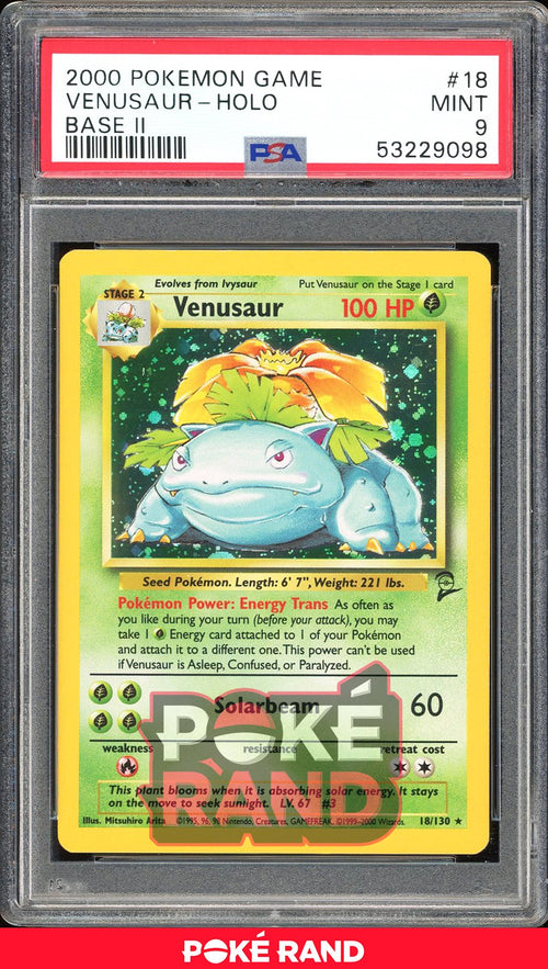 Venusaur  - PSA 9 - Base Set 2 - #18 - Holo