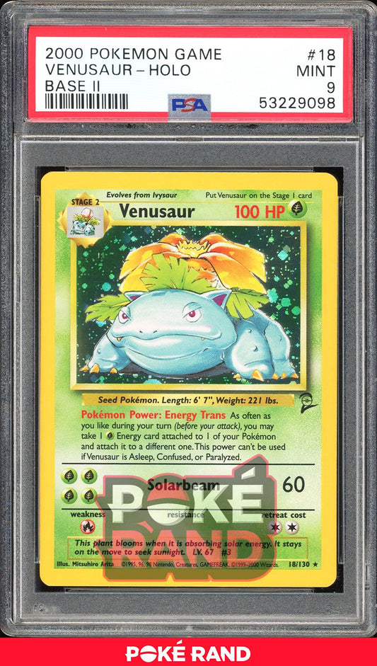 Venusaur  - PSA 9 - Base Set 2 - #18 - Holo