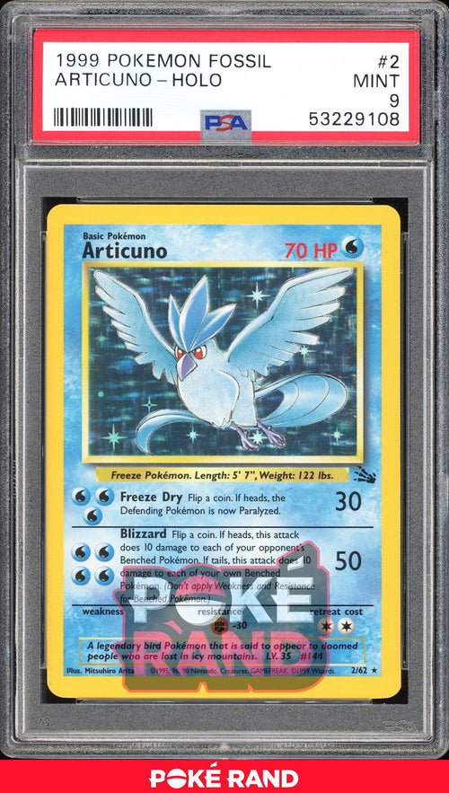 Articuno  - PSA 9 - Fossil - #2 - Holo