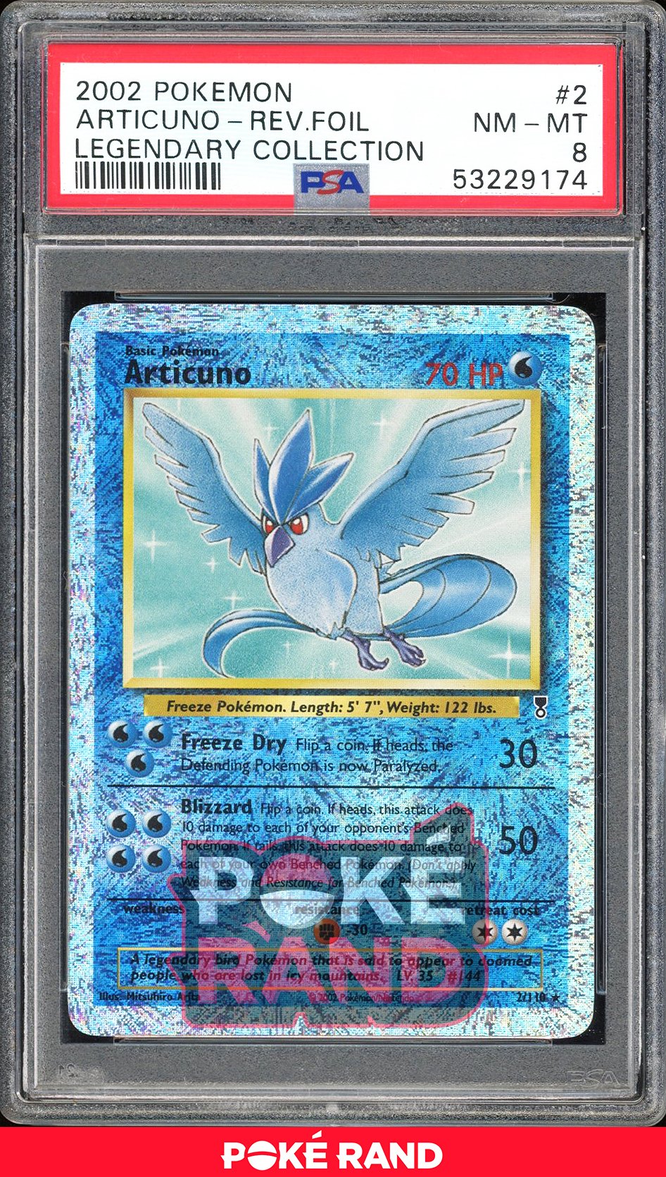 Articuno  - PSA 8 - Legendary Collection - #2 - Reverse Foil