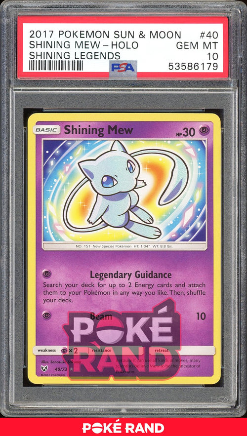 Shining Mew  - PSA 10 - Shining Legends - #40 - Holo