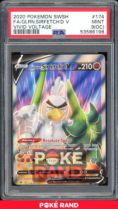 Pokemon Price - 2020 Vivid Voltage Full Art/Galarian Sirfetch'd V Holo