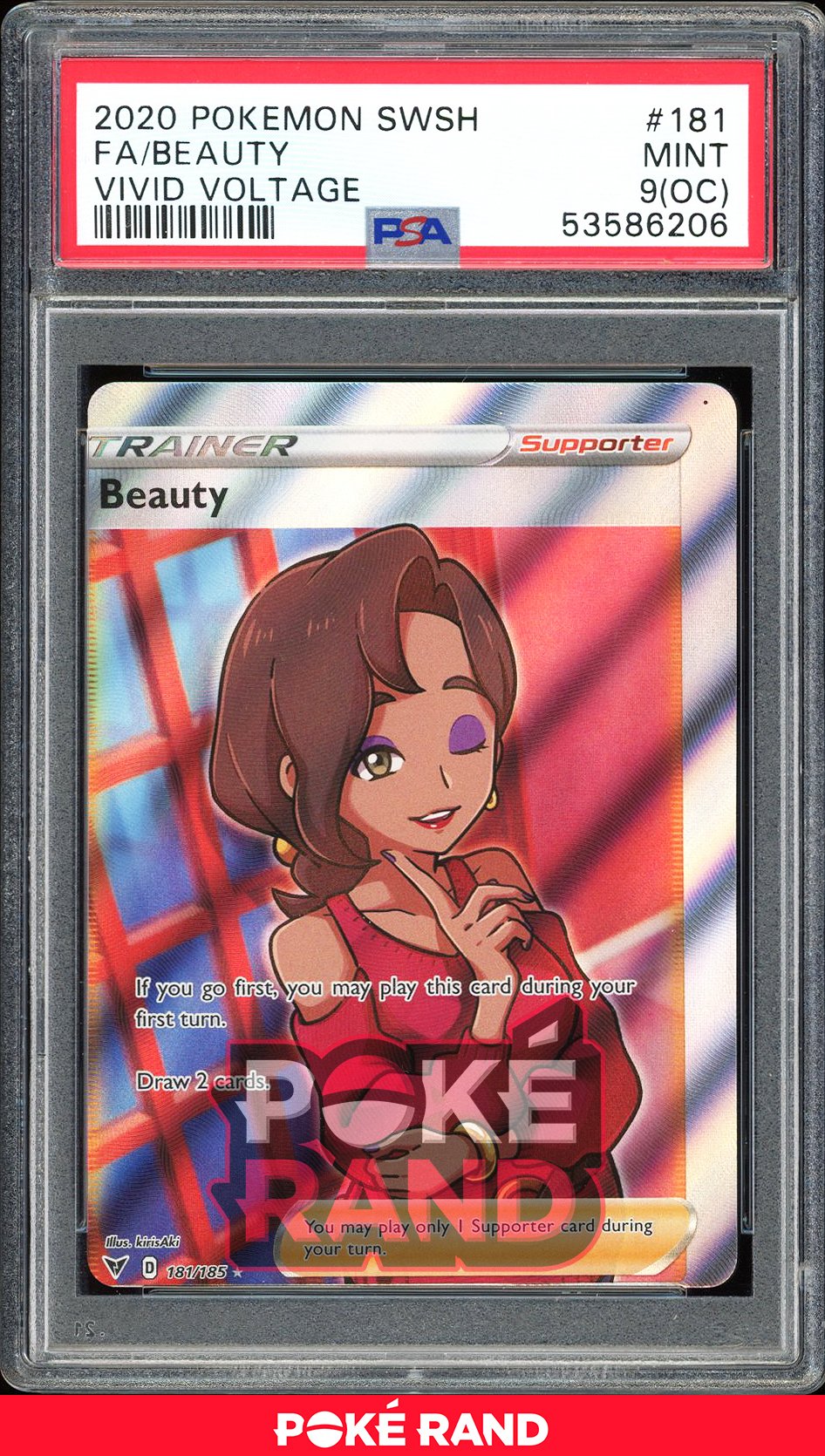 Beauty Full Art - PSA 9 OC - Vivid Voltage - #181 - Holo