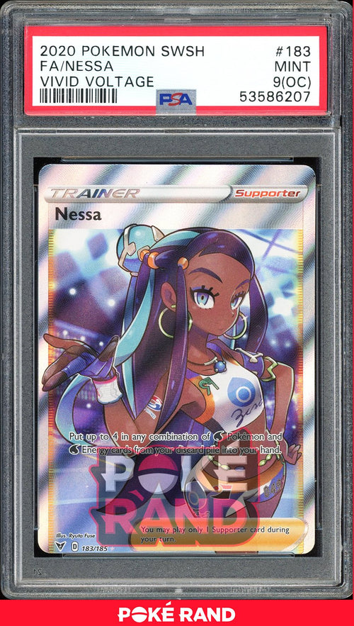 Nessa Full Art - PSA 9 OC - Vivid Voltage - #183 - Holo