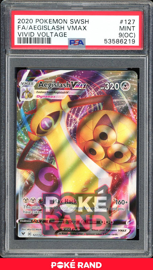 Aegislash V Full Art - PSA 9 OC - Vivid Voltage - #127 - Holo