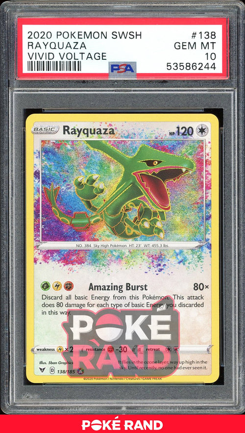 Rayquaza  - PSA 10 - Vivid Voltage - #138 - Holo