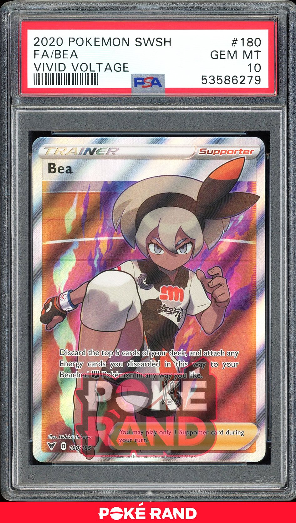 Bea Full Art - PSA 10 - Vivid Voltage - #180 - Holo