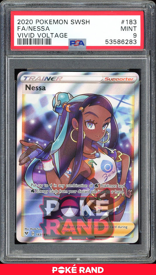 Nessa Full Art - PSA 9 - Vivid Voltage - #183 - Holo