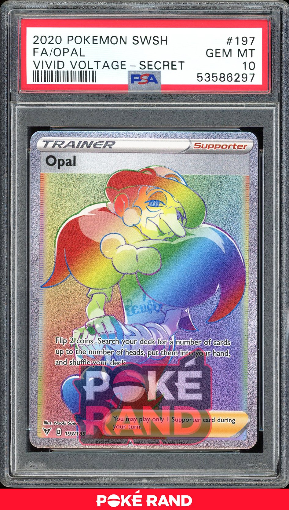 Opal Secret Rare - PSA 10 - Vivid Voltage - #197 - Holo