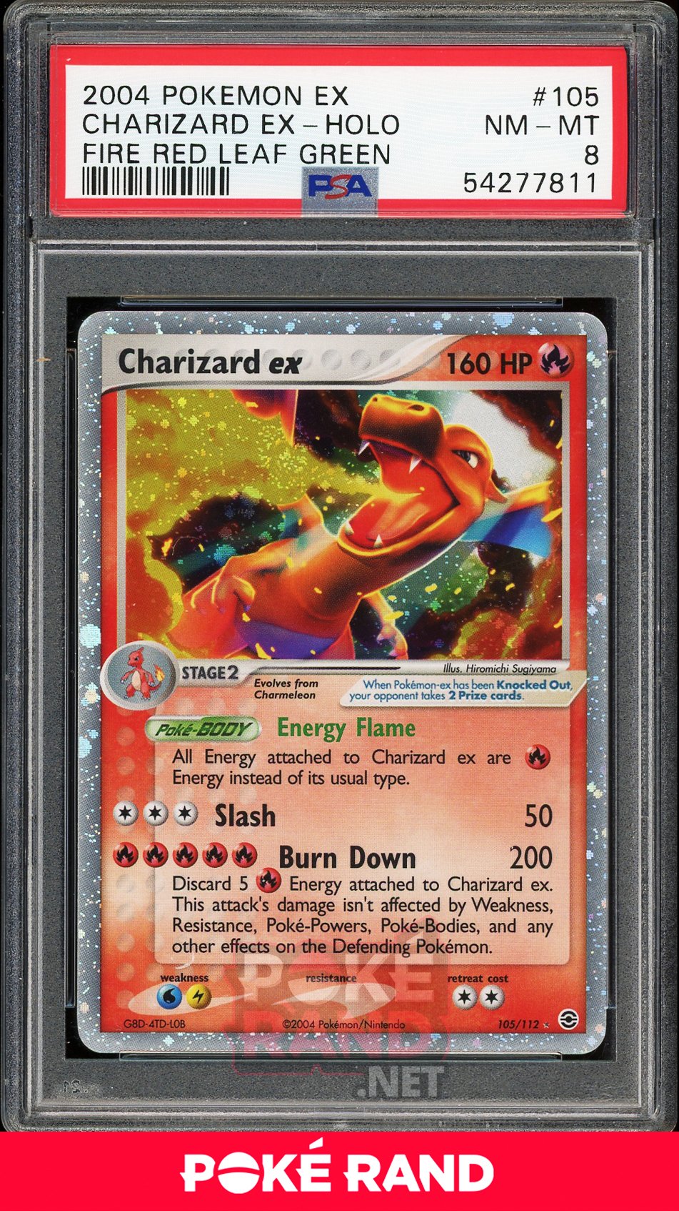 Charizard ex  (PSA 8) - Ex Fire Red & Leaf Green #105 - PokeRand