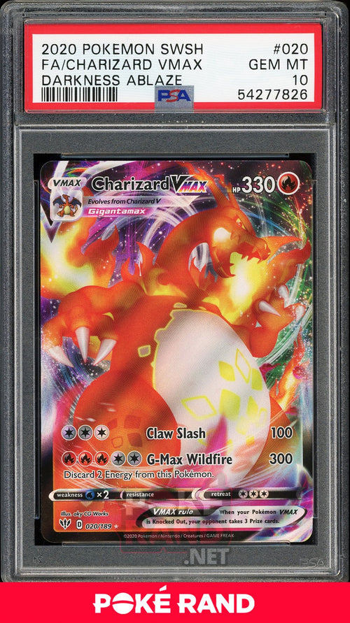 Charizard VMax (PSA 10) - Darkness Ablaze #20 - PokeRand