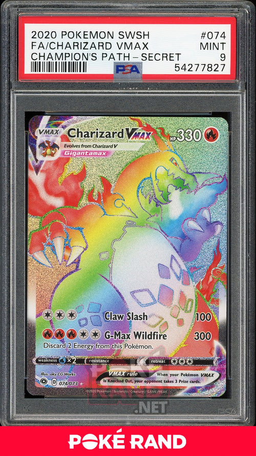 Charizard Vmax Secret Rare (PSA 9) - Champions Path #74 - PokeRand