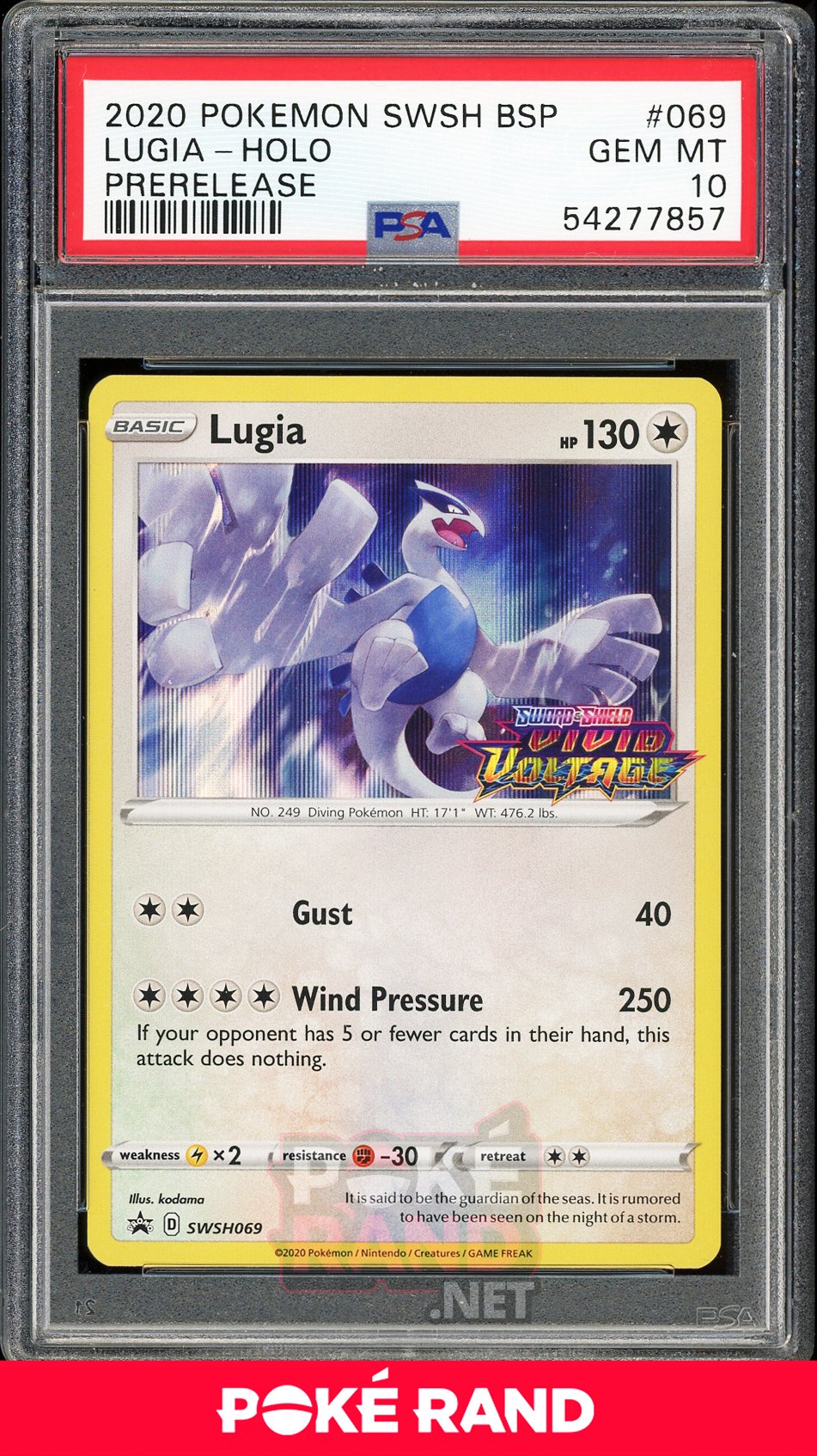 Lugia Pre-Release (PSA 10) - Vivid Voltage SWSH069 - PokeRand