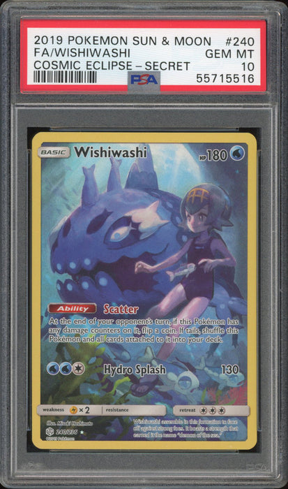 Wishiwashi 240/236 - PSA 10 - Cosmic Eclipse Character Rare