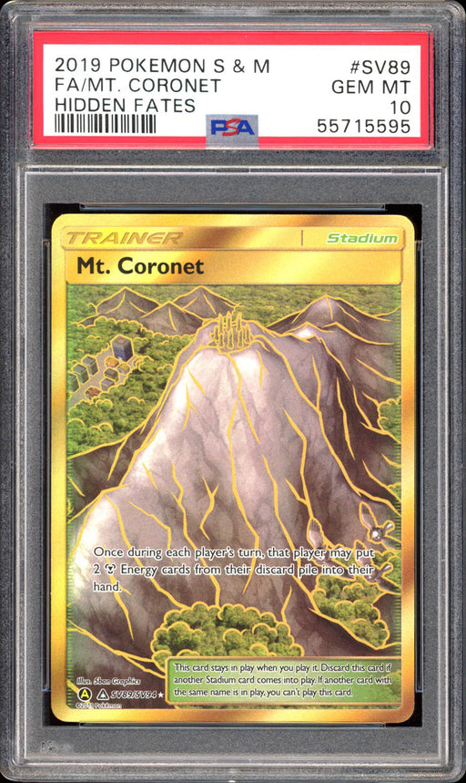 Mt Coronet SV89 - PSA 10 - Hidden Fates Full Art