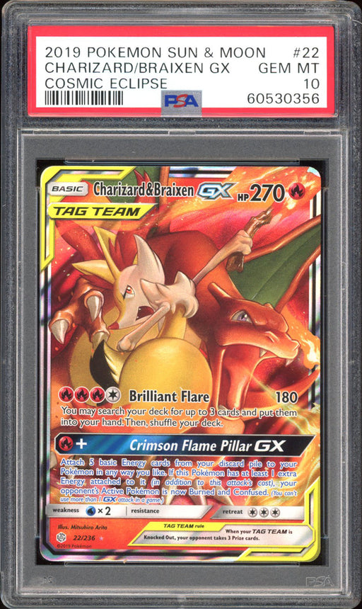 Charizard E Braixen GX Pokémon Carta Em Português 22/236