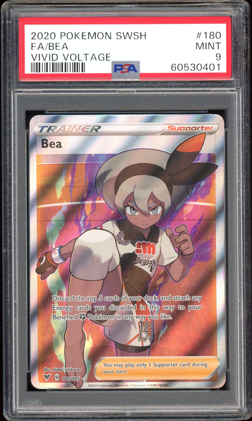 Bea - PSA 9 - Vivid Voltage - #180 - Full Art