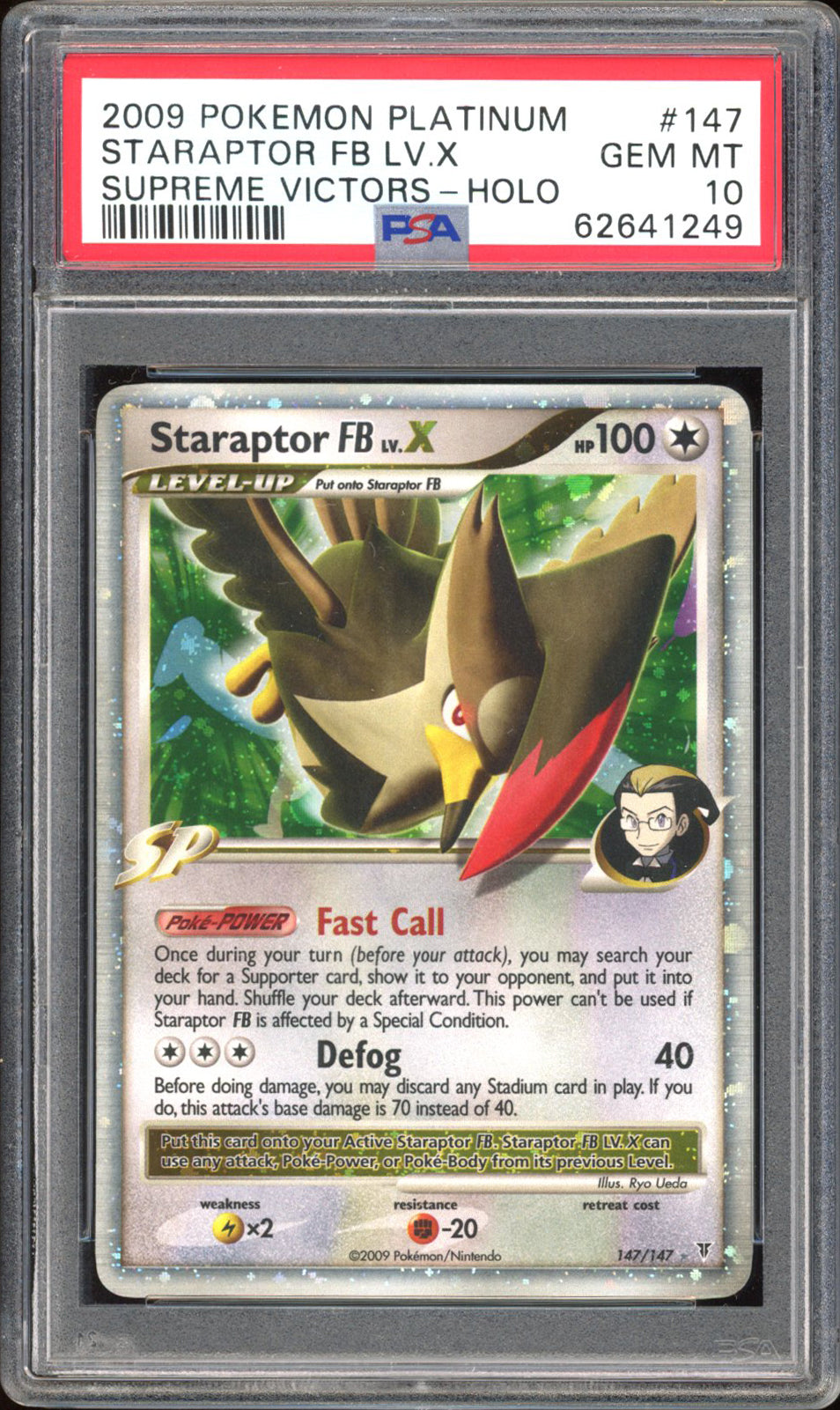 Staraptor Lv. X 147/147 - PSA 10 - Supreme Victors Holo