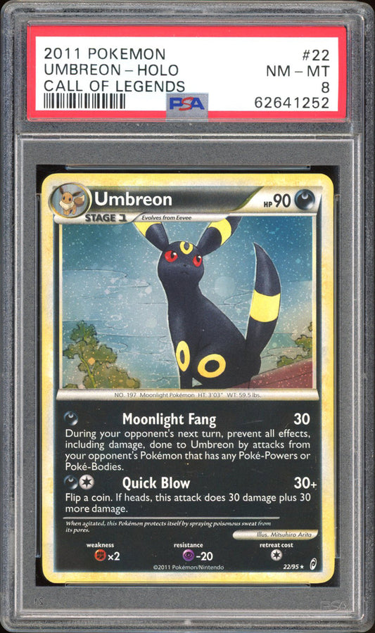 Umbreon 22/95 - PSA 8 - Call of Legends Holo