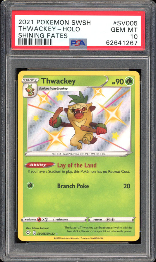 Thwackey SV005 - PSA 10 - Shining Fates Holo