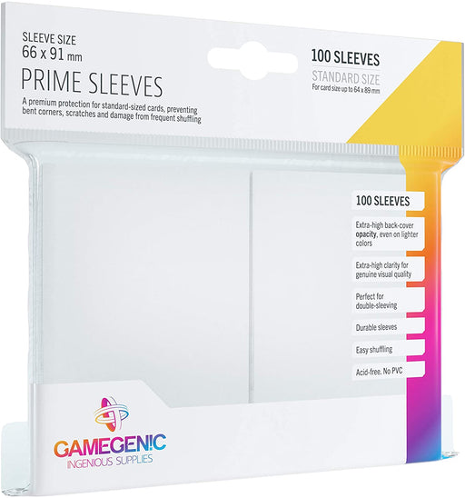 Gamegenic Prime Sleeves - White (100 Sleeves) - PokeRand