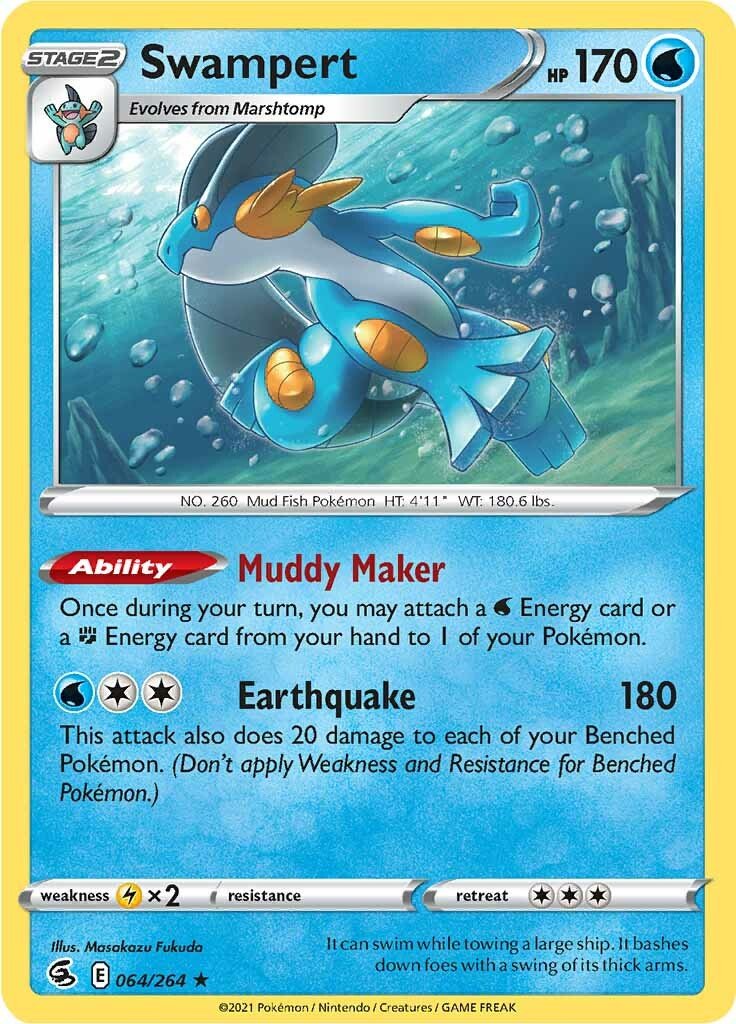 (064/264) Swampert - Holo - Fusion Strike - PokeRand