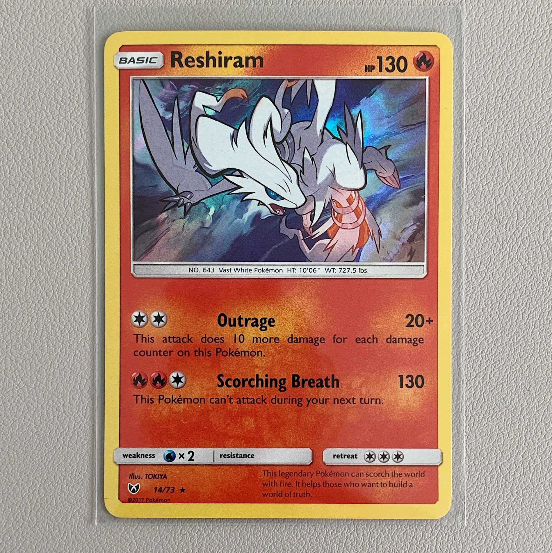 Reshiram Holo (14/73) Shining Legends - PokeRand