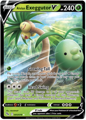 (005/078) Alolan Exeggutor V - Pokemon GO - PokeRand