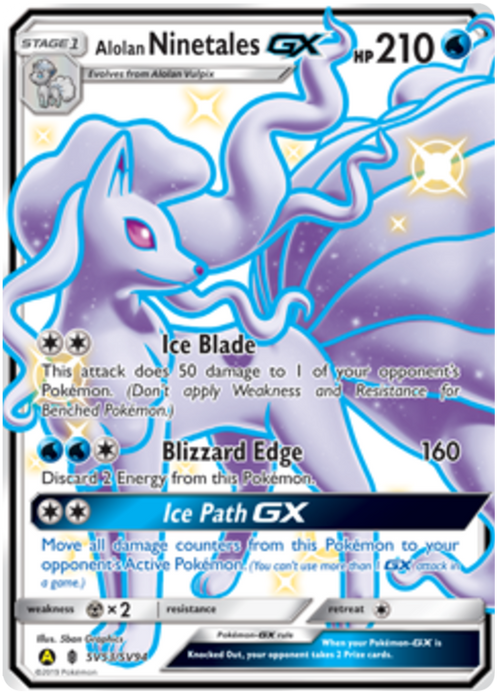 Alolan Ninetales GX (SV53/SV94) - Hidden Fates (Shiny Vault) - PokeRand