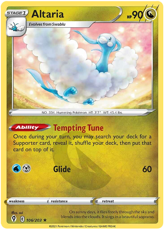 (106/203) Altaria - Rare - Evolving Skies - PokeRand