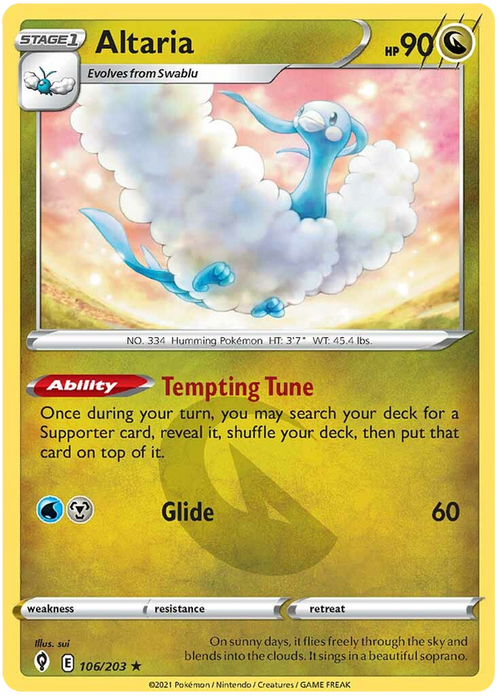 (106/203) Altaria - Rare - Evolving Skies - PokeRand